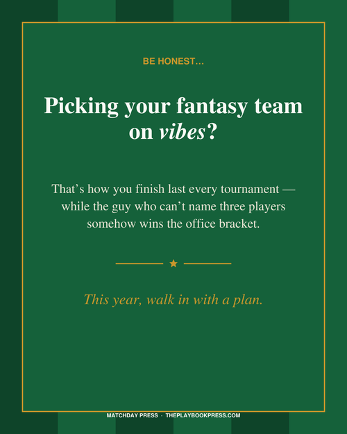 Stop picking your fantasy team on vibes