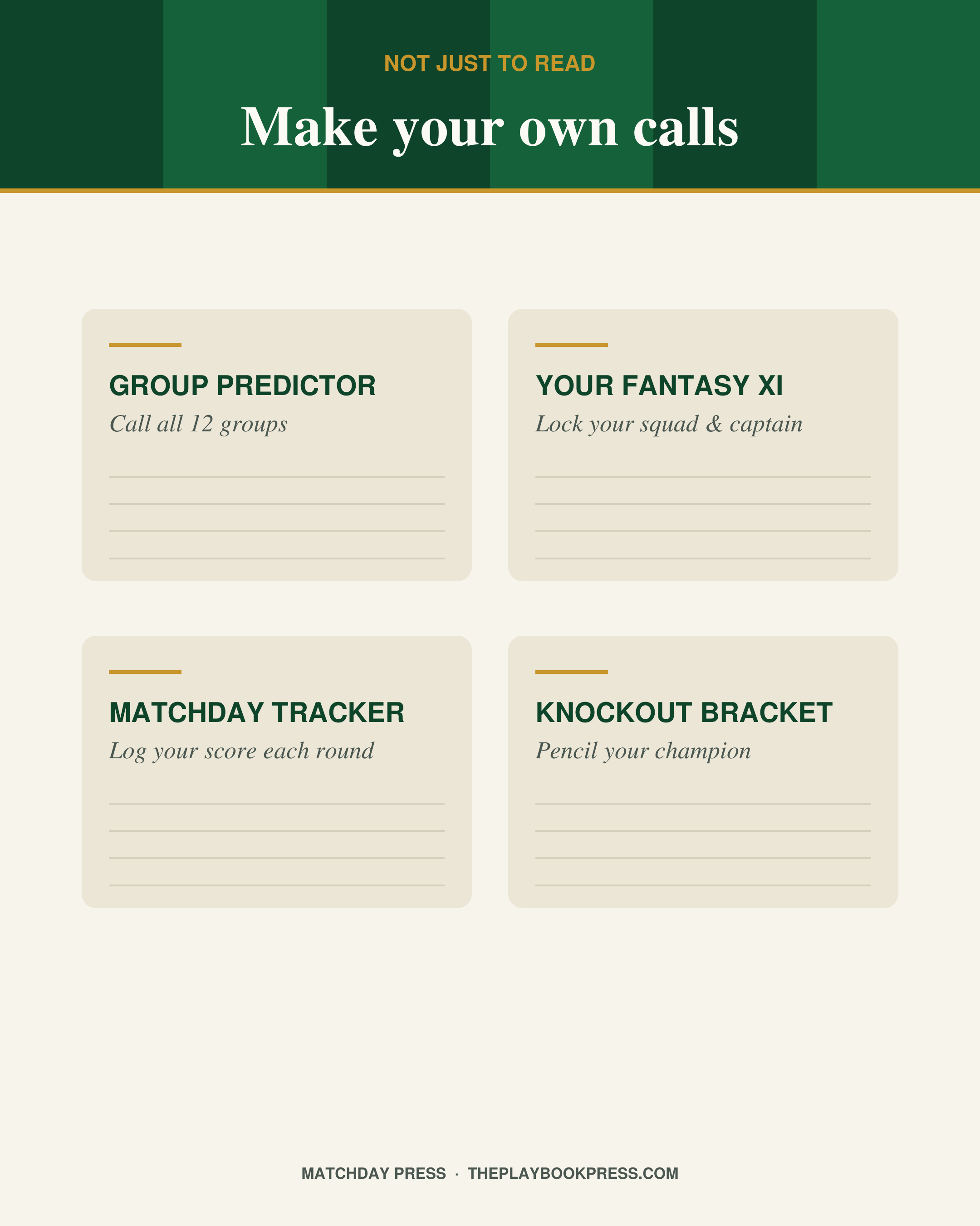 Fill-in worksheets